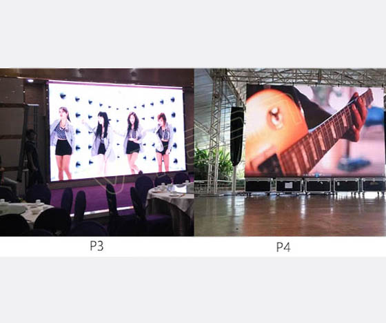 室内全彩LED显示屏P3和P4的区别？哪个更好？